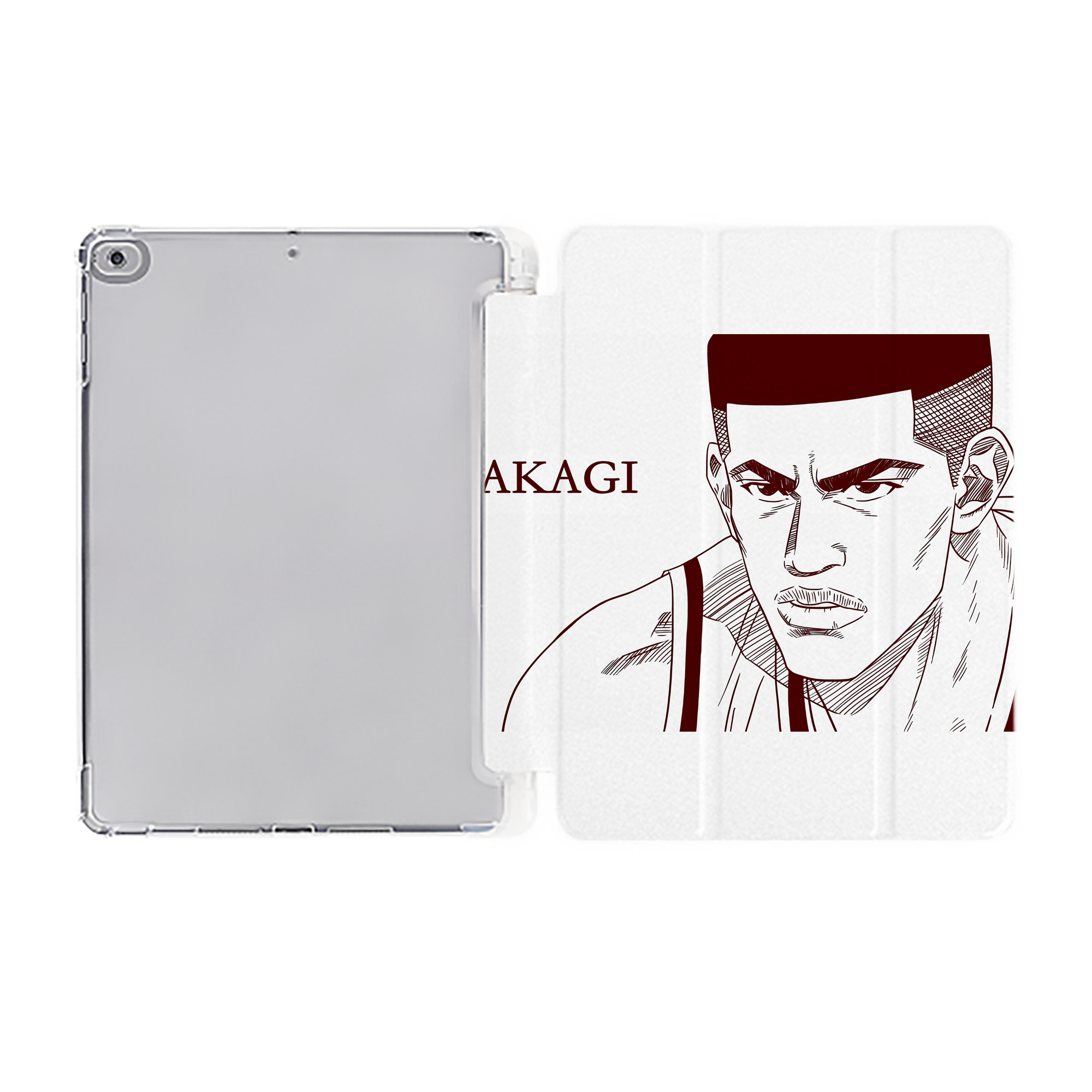 （画像用） SLAM DUNK／スラムダンク IPad ケース ペン収納付き 三つ折りスタンド PUレザー×シリコン 対応機種9.5/10.5/10.9インチ
